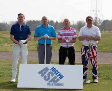 Four Males at Joseph Ash golf day