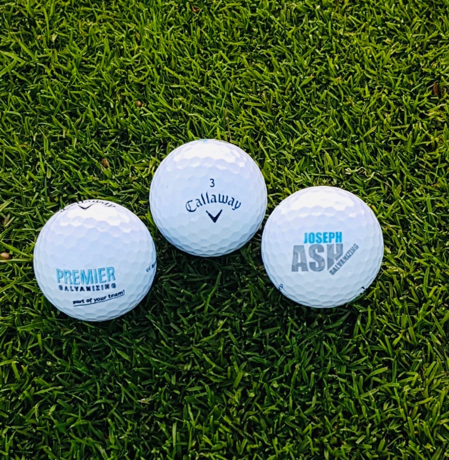 Joseph Ash sponsored golf balls