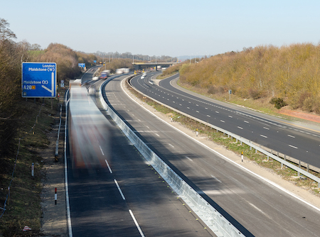 Galvanized motorway barriers
