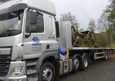 Joseph Ash Trucks carrying artillery for salute