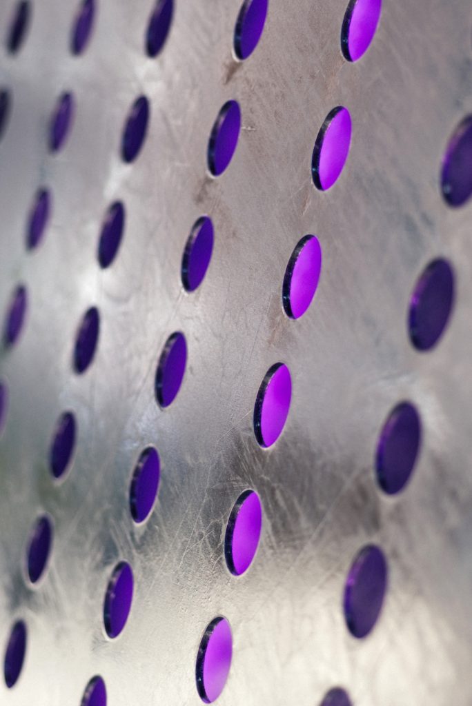 purple metal light