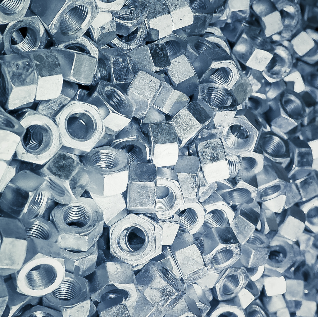 Galvanized steel bolts