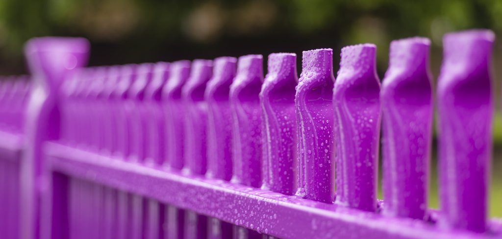 A fence that was powder coated by Joseph Ash Medway