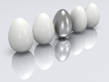 Steel easter eggs