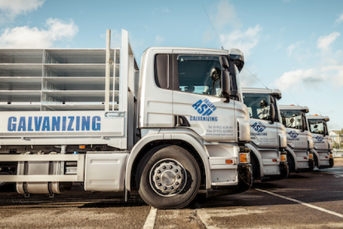 Joseph Ash Galvanizing trucks