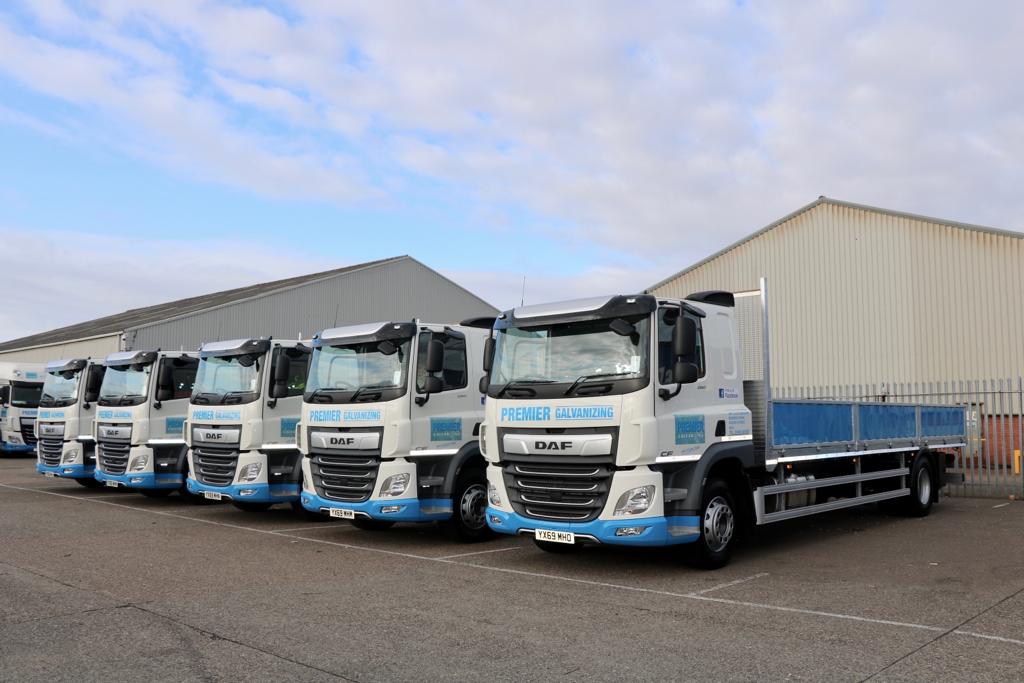 Trucks at Premier Galvanizing