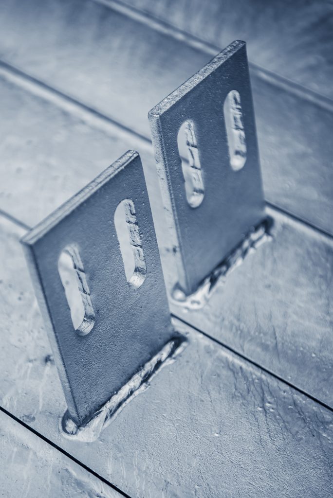 Galvanized brackets on RHS