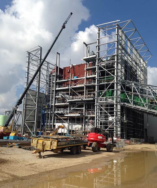 Construction of Norfolk biomass plant