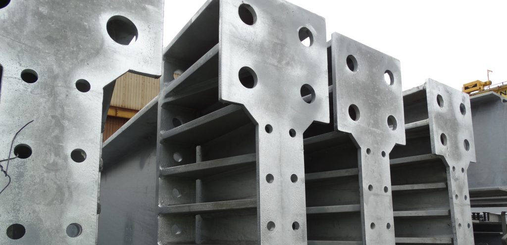 Galvanized structural steelwork