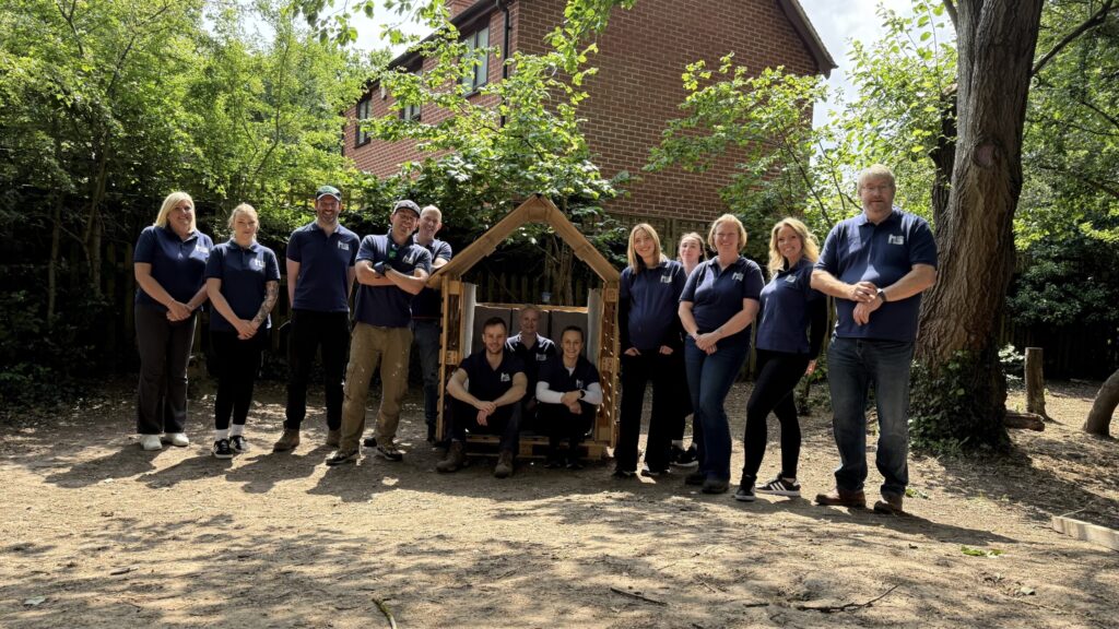 The Hill & Smith team in a den